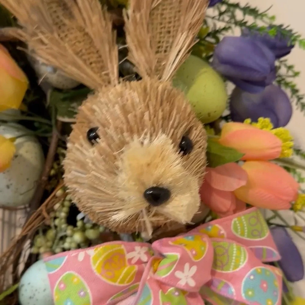 Springtime Floral Easter Wreath